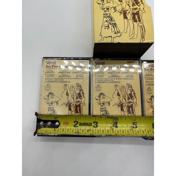 Verdi La Forza del Destino Complete Opera 3x Cassettes Arroyo Bergonzi Angel - Picture 8 of 9
